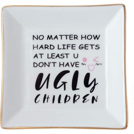 Jewelry Dish Tray, Ring Dish, Key Bowl, Ceramic Trinket Tray, Decorative Plate, Trinket Dish，Gifts for Friends Sisters Daughter Mother