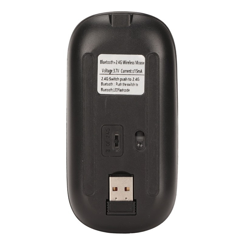 Wireless Keyboard Mouse 2.4G Bluetooth Dual Mode Rechargeable Portable External