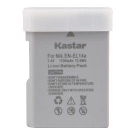 Kastar Battery 1 Pack and LED Dual Charger for Nikon EN-EL14a EN-EL14 MH-24, Nikon Coolpix P7000 Coolpix P7100 Coolpix P7700 Coolpix P7800 Nikon D3100 D3200 D3300 D3400 D5100 D5300 D5500 D5600 Df DSLR