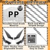 Reusable 30 Black White Striped Straws for Graduation Party,Halloween Favor