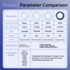 PTFE Tube Kit, 2.5mm ID×4mm OD, 5M/16.4ft, Compatible with Bambu