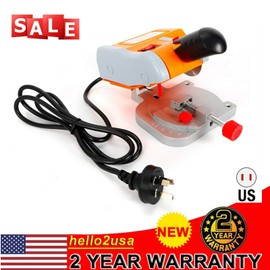 Mini Benchtop Cut-Off Miter Saw Mini Cut Off Saw Bench Top 2" Accurate Precision Cuts Metal Wood Cutting Cutter 0-45° Adjust Miter Gauge Metal Wood Cutting Tool (US STOCK)