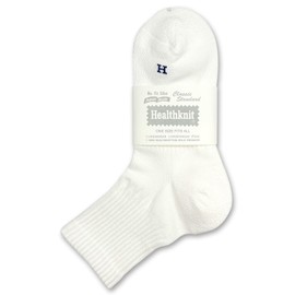 Health Knit Washi Quarter Socks, Made in Japan, 8012 White
