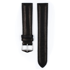 HIRSCH Merino 20mm Long Black Leather Watch Strap 01206050-2-20