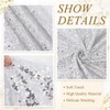 FANPROMS Silver Aisle Runner for Wedding Ceremony 2x15 FT Sequin