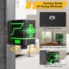 Self-Leveling Laser Level, 2 Lines Laser Level Green Cross Laser