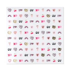 Daydream Society Love Notes Valentine's Day Party Nail Stickers, Pack of 100 Stickers