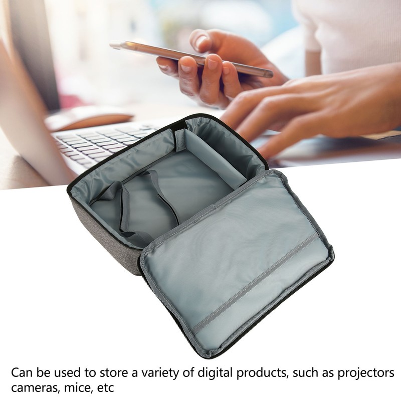 Projector Bag 13.6x7.9x4in Heavy Duty Nylon Portable Projector Carrying Case