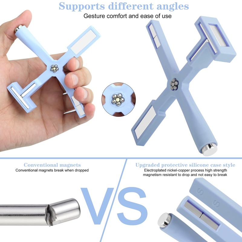 Vnjaoi Nail Magnet Set, Upgraded 5 in 1 Multi-Function Nail