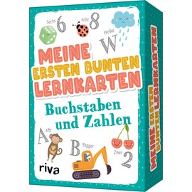 Meine ersten bunten Lernkarten – Buchstaben und Zahlen: Über 40 Spiel- und Übungskarten für neugierige Kids ab 5 Jahren