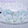 Yalice Sequined Masquerade Mask for Women Shiny Ball Party Masks