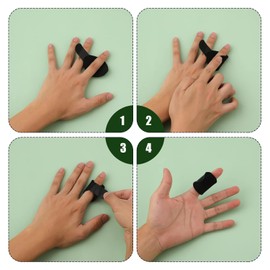 5 Piezas Férula para Dedos, Soporte para Dedos Férula Estabilizadora de Dedos para Dedos Rotos y Tensos (5 Colores)