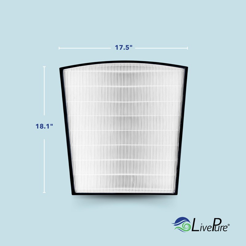 LivePure True HEPA Replacement LP-HF550 Filter for Bali Series Air
