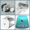 SAYAYO Solid Adjustable Glass Clamp Wood/Glass Shelf Brackets Glass Clip