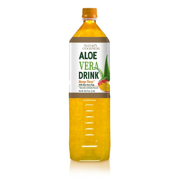 Nature's Goodness Aloe Vera Drink with Pulp Mango Flavor -