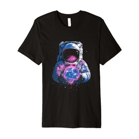 Outer Space Astronaut Earth Astronomy Science Universe Men Premium T-Shirt
