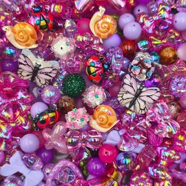 Acrylic Beads Mix(16mm)-Beading making-Bead Assortmens-DIY:_Rosa_300ml(Best Deal)