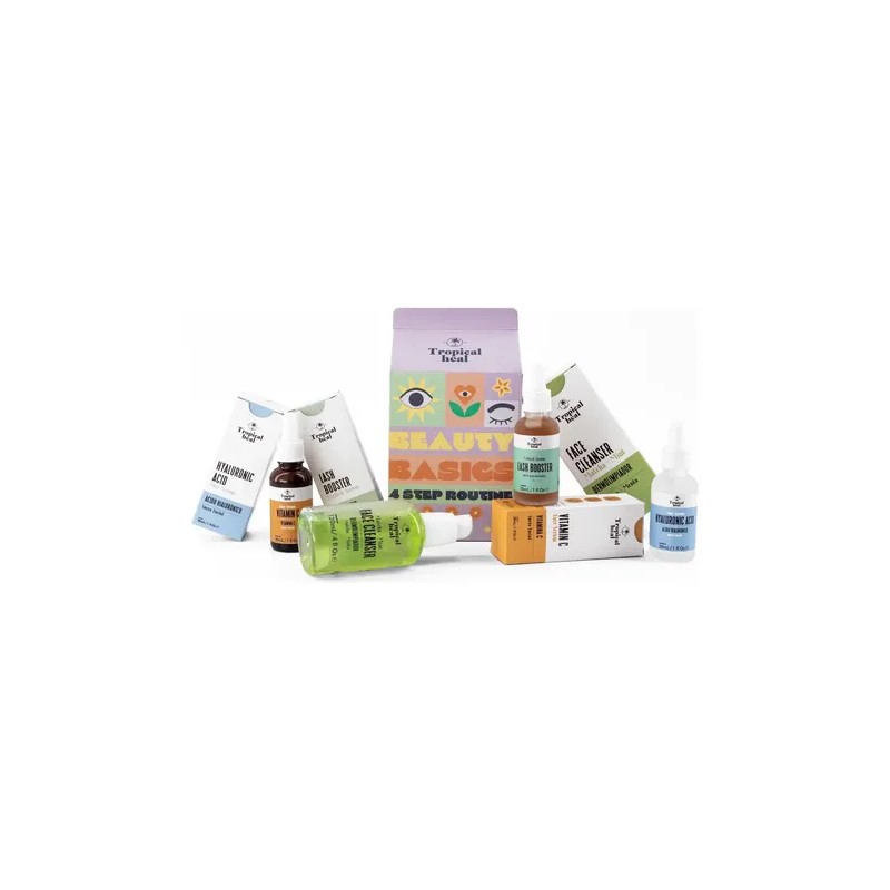 Kit Cuidado Facial Rutina 4 Pasos Beautybasics Tropical Heal
