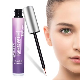 Eyelash Serum, Eyebrow Serum, Effective Eyelash Serum Without Hormones for Long, Dense and Healthy Eyelashes, Natural Care for Impressive Results in Eyelash Growth and Strength