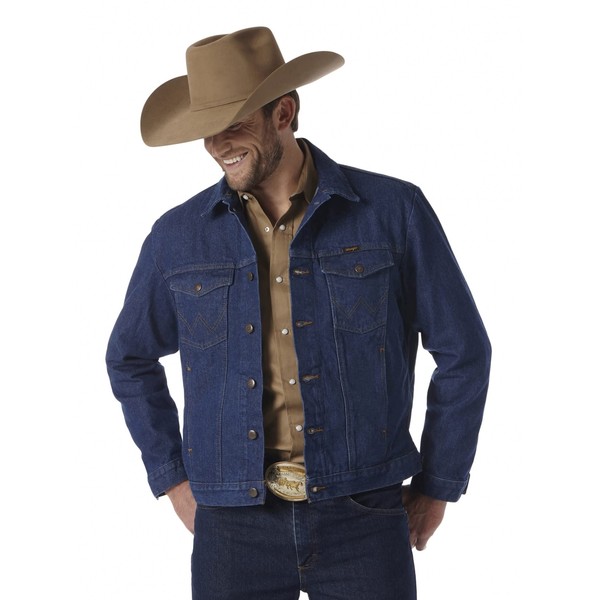 Wrangler mens Cowboy Cut Western Unlined Denim Jacket outerwear, Denim, Medium US