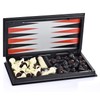 QuadPro 3 in 1 Magnetic Chess Checkers Backgammon Board Game
