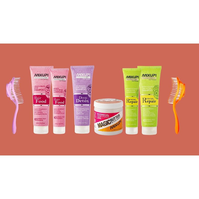 Mixup! 3D Soft Touch Hair Brush - Detangling Brush &