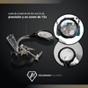 Lupa Base con Caimanes 65 mm con Led 3 a