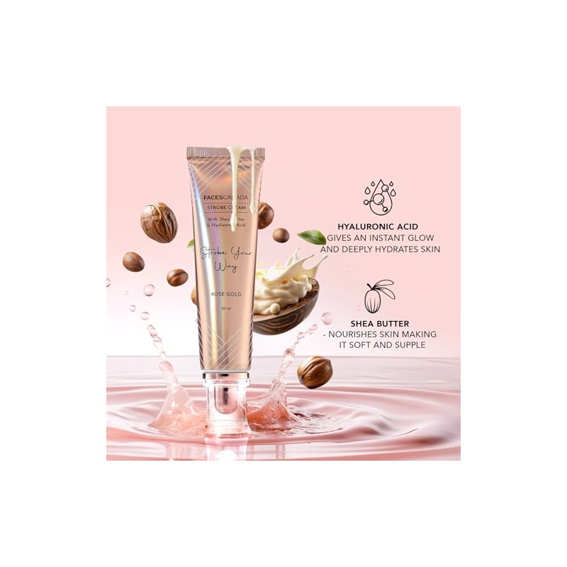 FACES CANADA Strobe Cream - Peach, 30g Primer + Highlighter