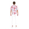 Matchable Family Hawaiian Luau Shirts, Misty Lotus White, Men, Large