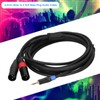 3.5mm Stereo Male to Dual 2 XLR Male Plug Connector
