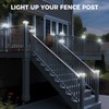 Peasur 4x4 Solar Post Cap Lights Outdoor with 3 Lighting