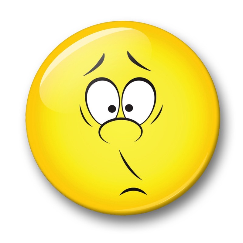Merchandise for Fans Smiley Negative Feelings Bad Mood, 6 Large