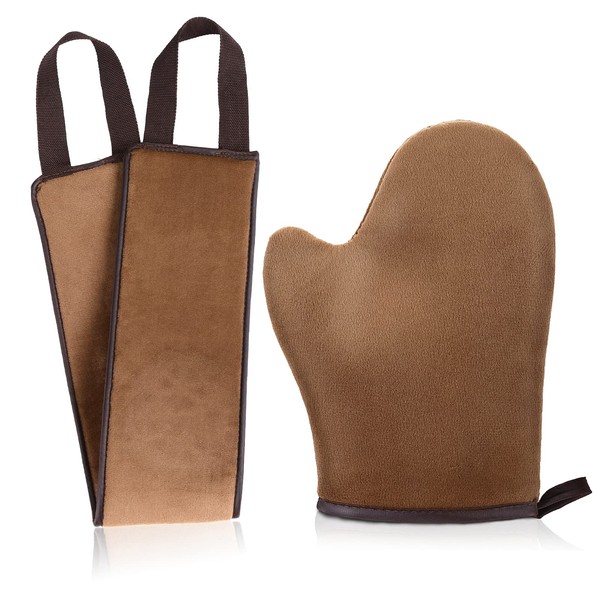 WLLHYF Self-tanning glove, applicator kit, lotion for the back, face,