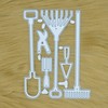 6 Piece Gardening Tools Metal Cutting Dies Set, Tool, Scrapbooking,