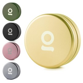 ONGROK Disco de almacenamiento, contenedor de tamaño perfecto para guardar en tu bolsillo, hermético, conserva el perfil de humedad, el olor y el aroma (dorado)