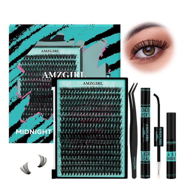 Lash Clusters 320Pcs Eyelashes Cluster D Curl Individual Wispy Lashes