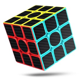 CREADY® Magic Cube 3 x 3 Speed Cube - Easy Turn & Smooth Game, Super Durable Sticker with Vibrant Colours, Magic Cube, Dark