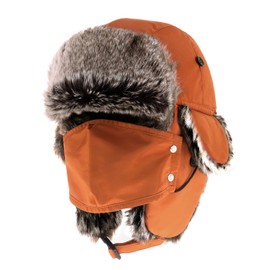 CHOK.LIDS Waterproof Winter Trappers Unisex Premium Strength Ushanka Ear Flap Chin Strap Cold Weather Outdoor (Tan)