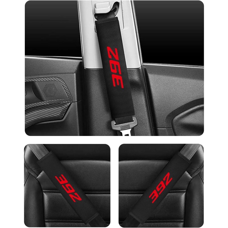 Zekangya 2PCS Seat Belt Covers Seatbelt Pad Strap Shoulder Pad