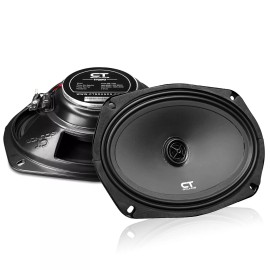 CT Sounds Tropo 6x9” 160 Watt Shallow-Mount Coaxial Car Speakers, Pair