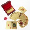 RedBeryl Gold Plastic Playing Cards with Exclusive Case (Gold Euro)