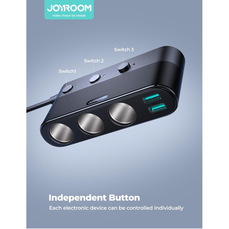 [2025 Upgraded] 7 in 1 Cigarette Lighter Adapter, JOYROOM 179W