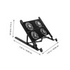 Operitacx 1set Adjustable Laptop Cooling Pad USB Fan Compact Notebook