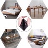 FLOOR GUARD 16PCS Clear Silicone Chair Leg Protectors with Felt