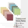 Mr. Pen- Sticky Notes, 3”x3”, 12 Pads, Transparent Sticky Notes,