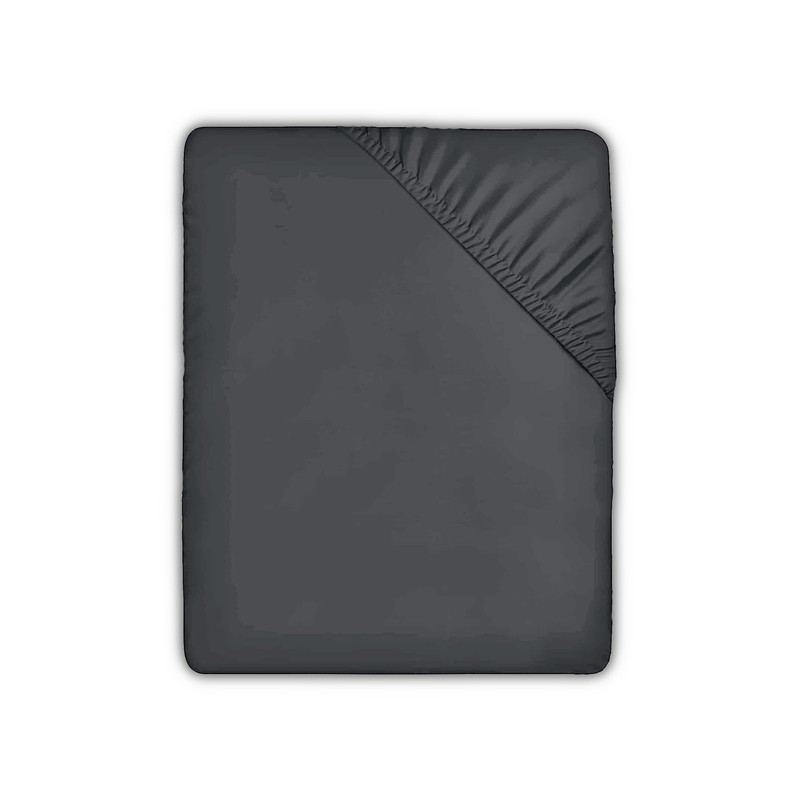 EV DEKOR®MF0001 Fitted Sheet Super King, Charcoal - Deep Pocket