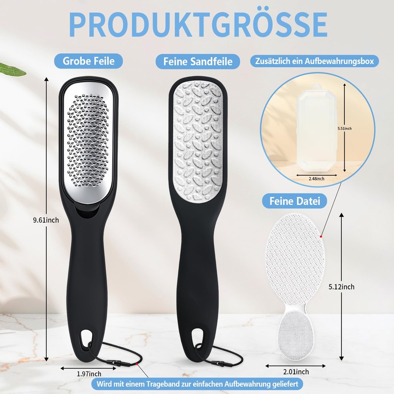 Taliny 2 pieces: 2 in 1 callus remover and nano