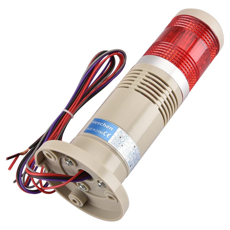 Heschen Tower Stack Light 24V DC Industrial Red LED Alarm