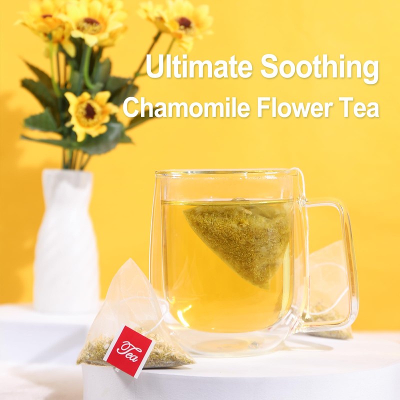 FullChea - Chamomile Tea bags, 50 Teabags, 1.5g/bag - Pure