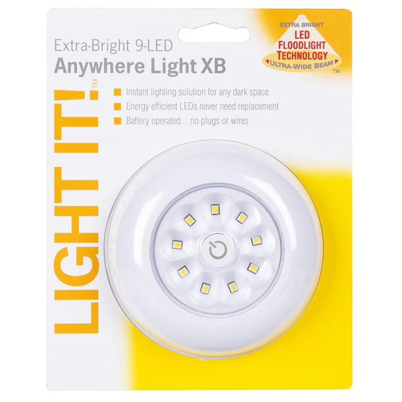 LIGHT IT! by Fulcrum, 30015-308 9-LED Anywhere Light XB, White,